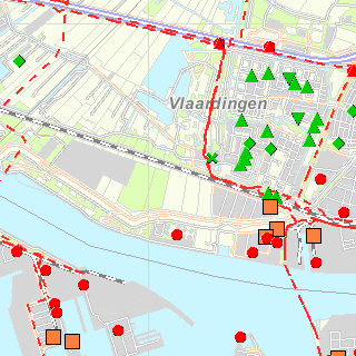Risicokaart Vlaardingen. Bron: IPO